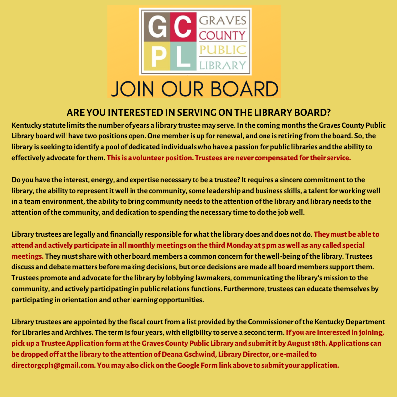 Board Vacancy