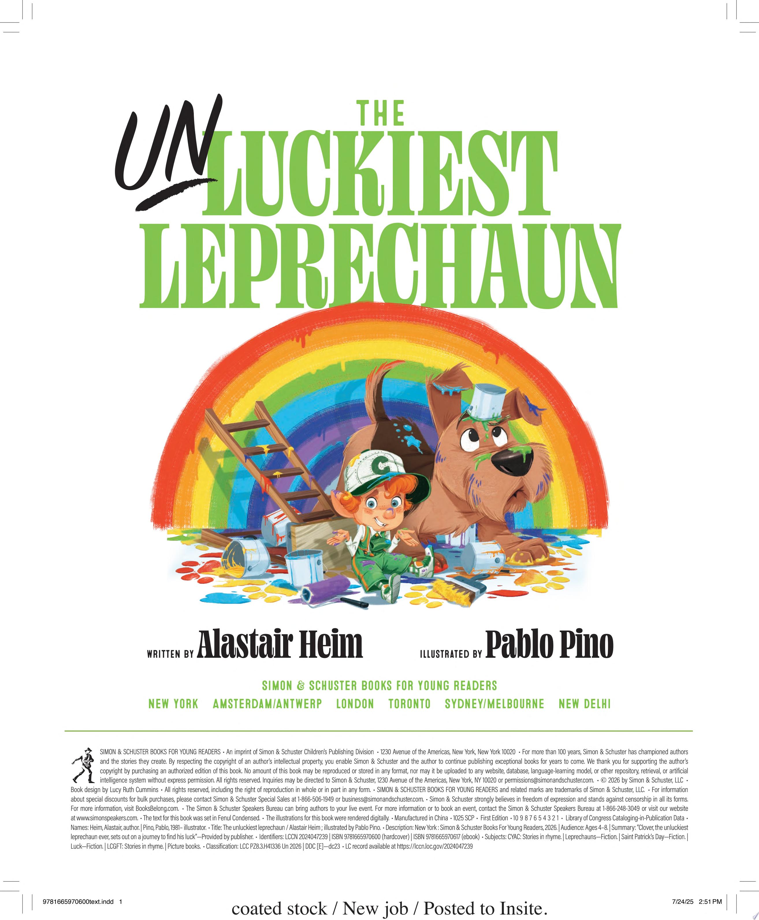 Image for "The Unluckiest Leprechaun"